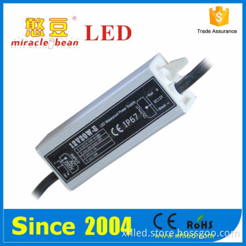 2 years warranty IP67 DC12V 20W waterproof power supply for led strip